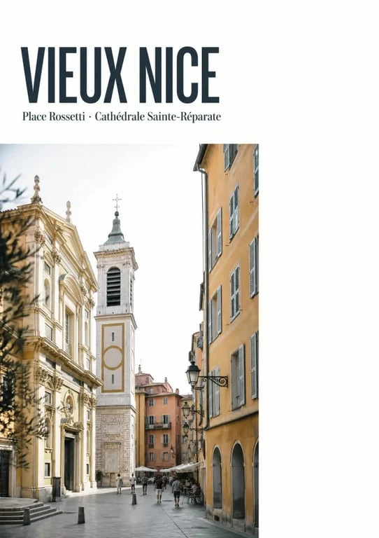 Monument nice : la cathédrale Sainte-Réparate et la place Rossetti dans le Vieux Nice