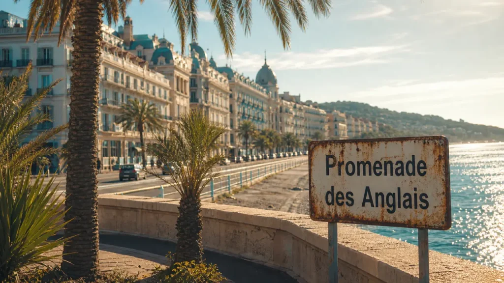 Monument Nice : Promenade des Anglais à Nice, Baie des Anges