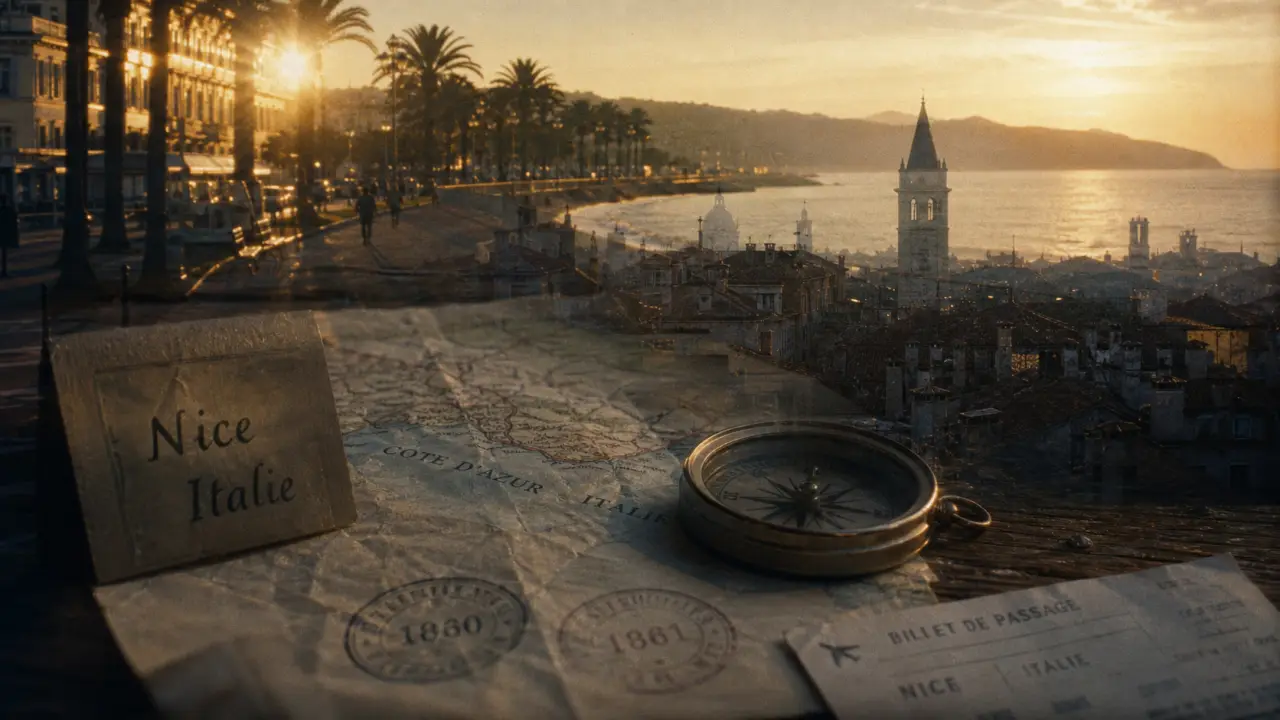 Nice Italie : carte et itinéraire sur la frontière proche