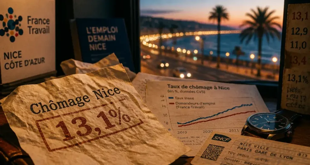 Chômage nice : bureau d’agence emploi à Nice et taux Insee/France Travail