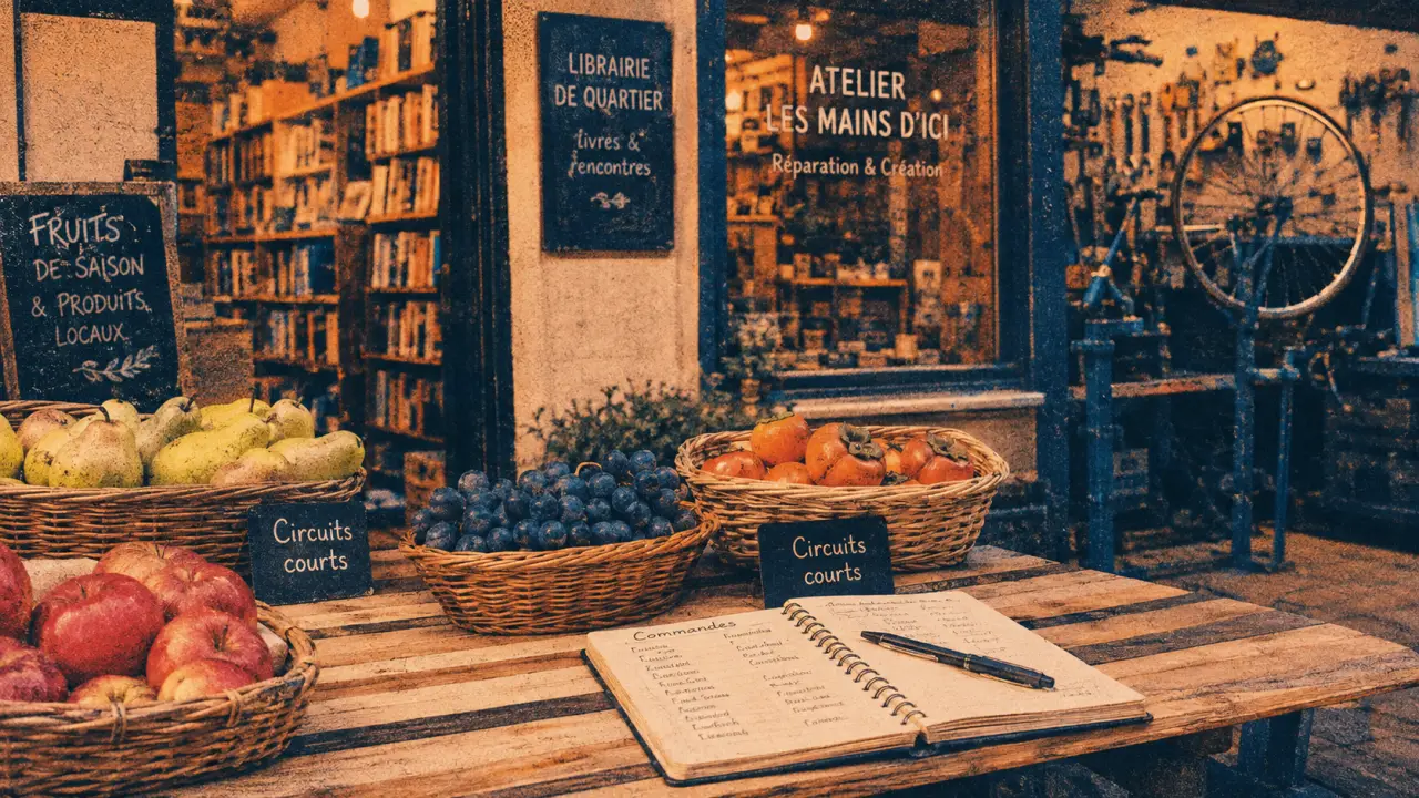 Économie locale : circuits courts et artisanat au marché de quartier