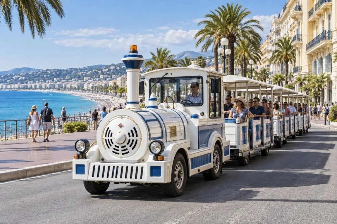 Visiter Nice en petit train sur la Promenade des Anglais