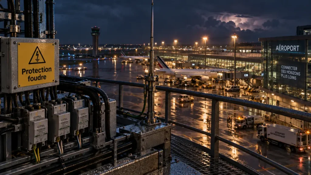 L’aéroport de Nice renforce ses protections contre la foudre