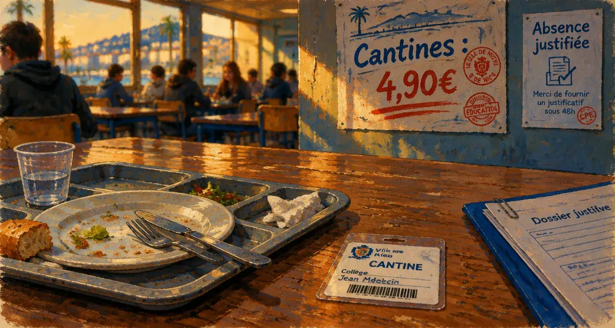 Cantines à Nice : 4,90 euros de plus après une absence injustifiée