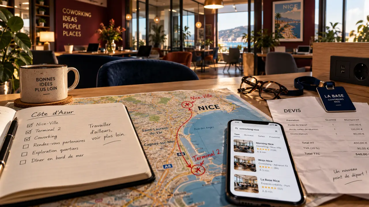 coworking nice près gare, mer ou aéroport