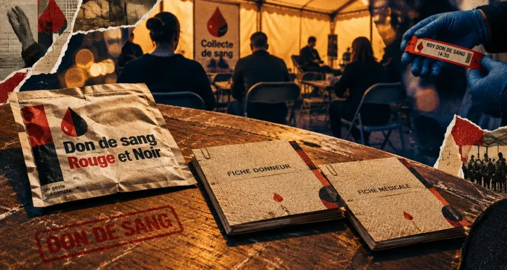 Don de sang Rouge et Noir : collecte du 20 au 23 octobre place Masséna