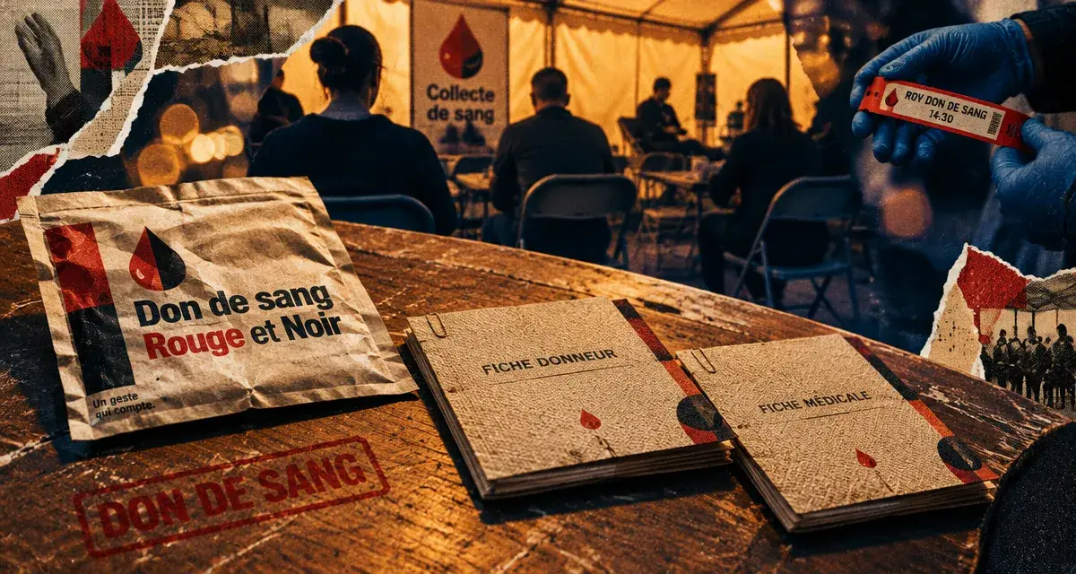 Don de sang Rouge et Noir : collecte du 20 au 23 octobre place Masséna