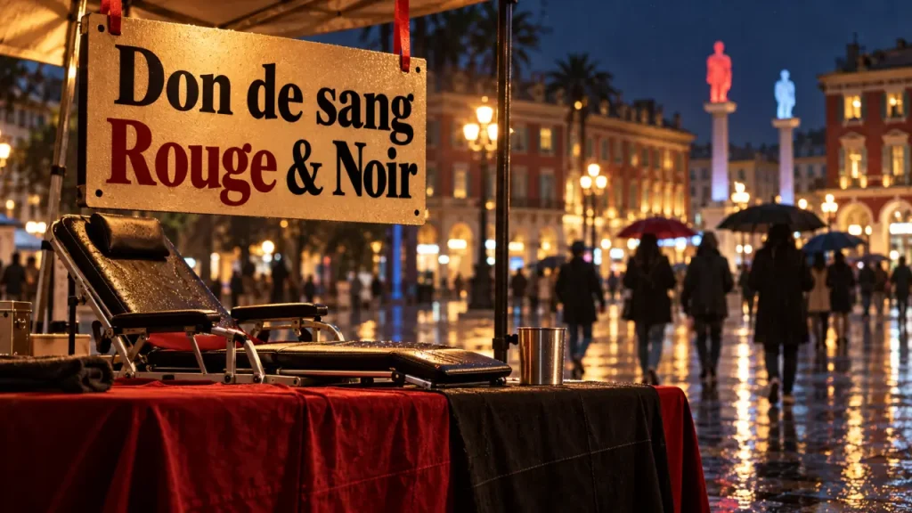 Don de sang Rouge & Noir : quatre jours de mobilisation place Masséna