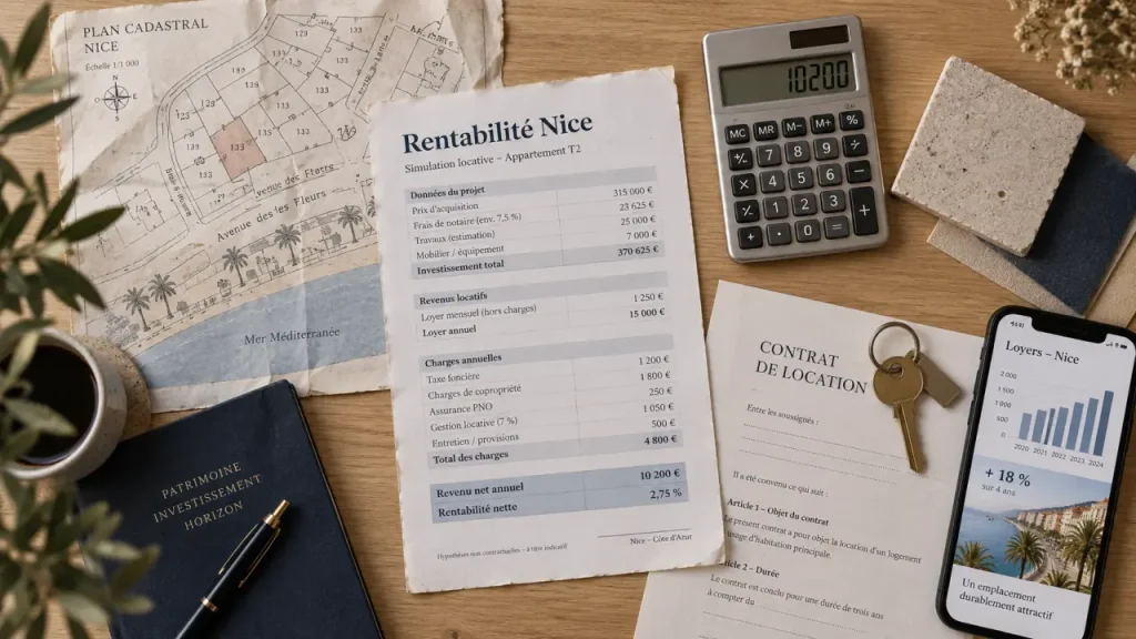 Investissement locatif à Nice : 4,8 % brut ne suffit pas pour choisir son quartier