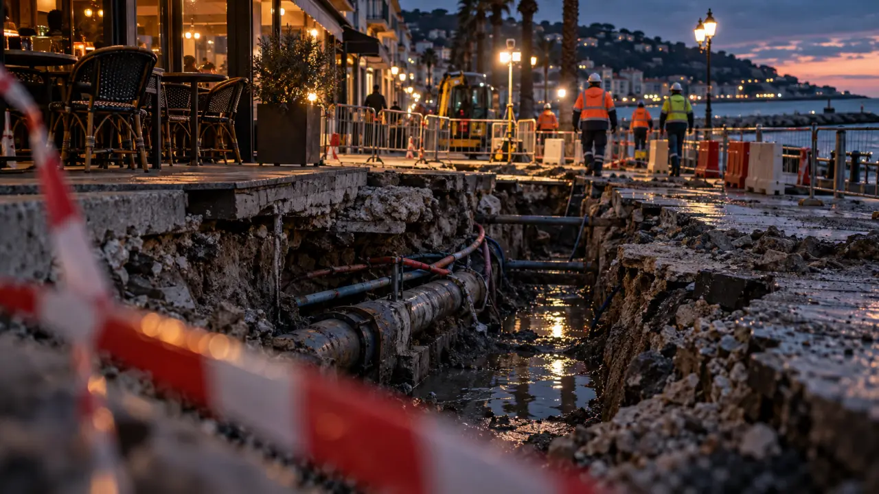 Nice : un effondrement rue Bonaparte, la sécurisation se poursuit