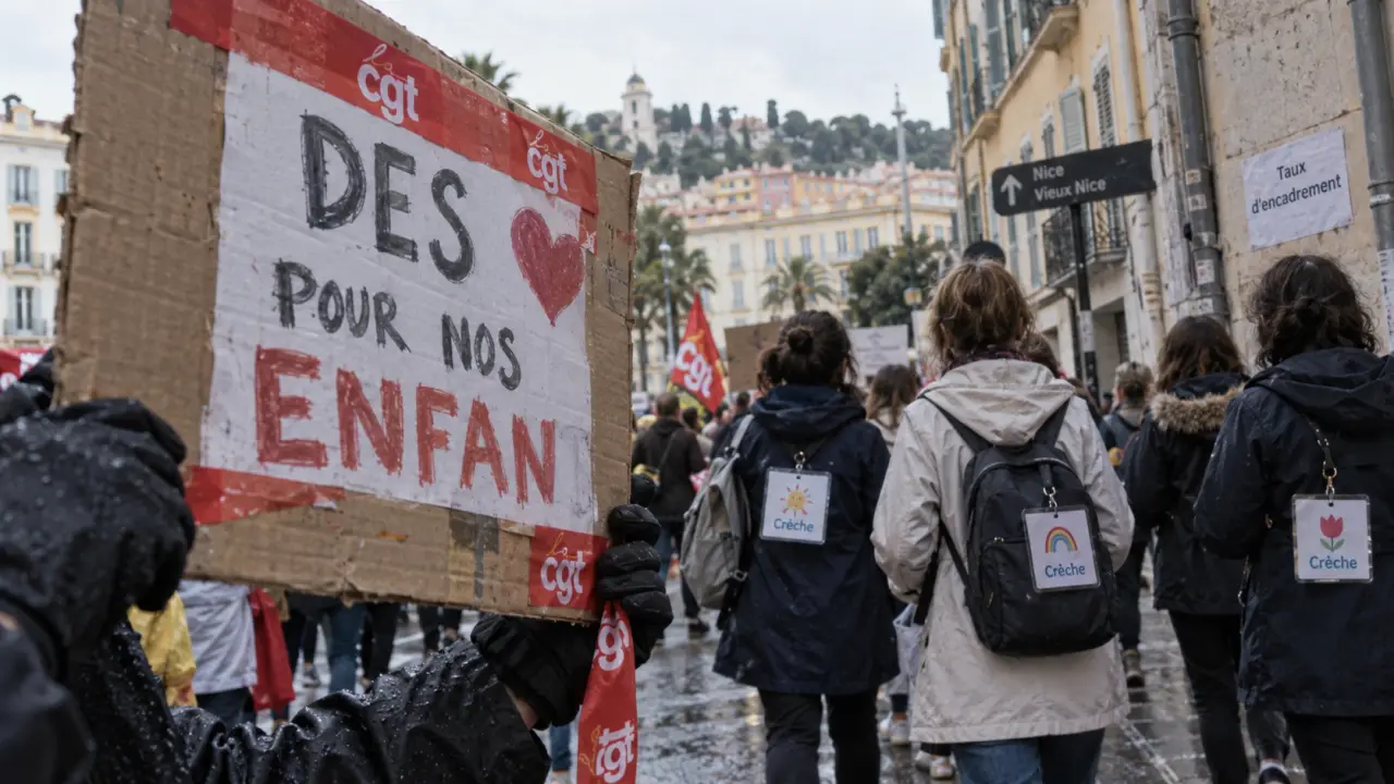 À Nice, les professionnels de la petite enfance réclament plus de moyens