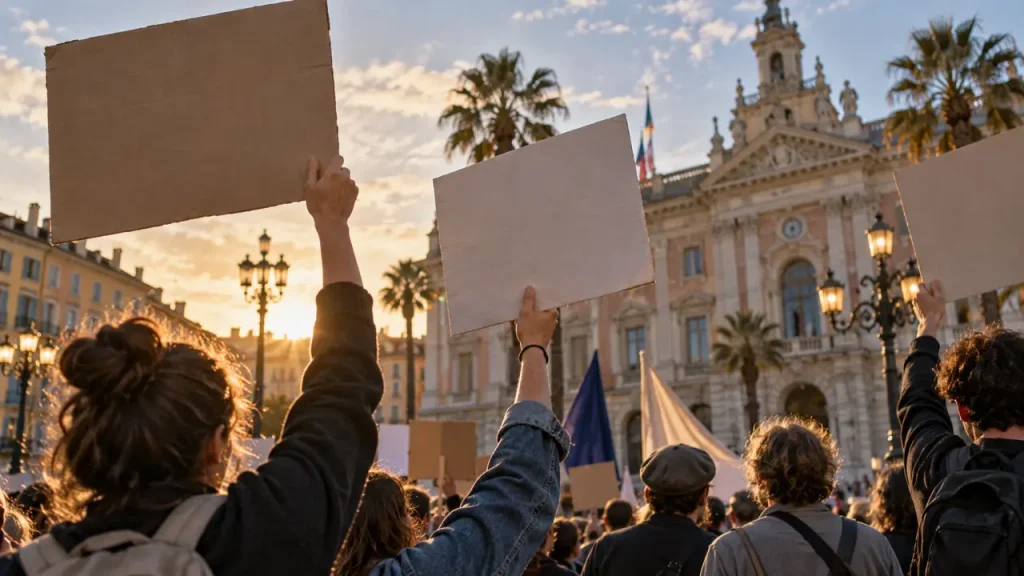 À Nice, entre 400 et 500 personnes réunies pour défendre le droit de manifester