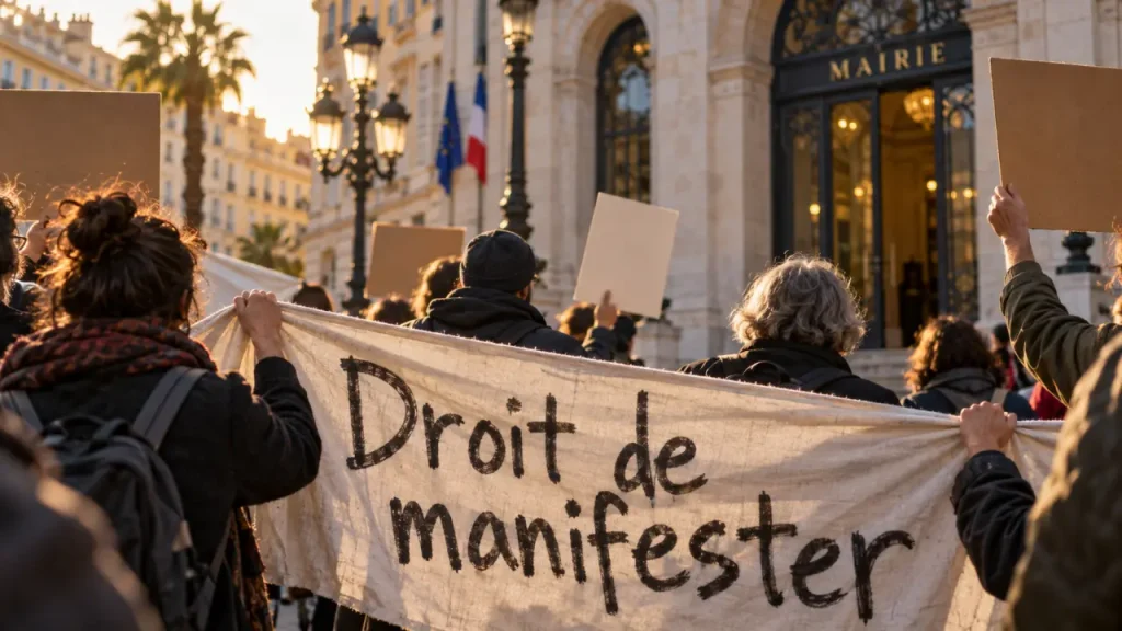 Nice : un rassemblement devant la mairie ce mardi pour le droit de manifester