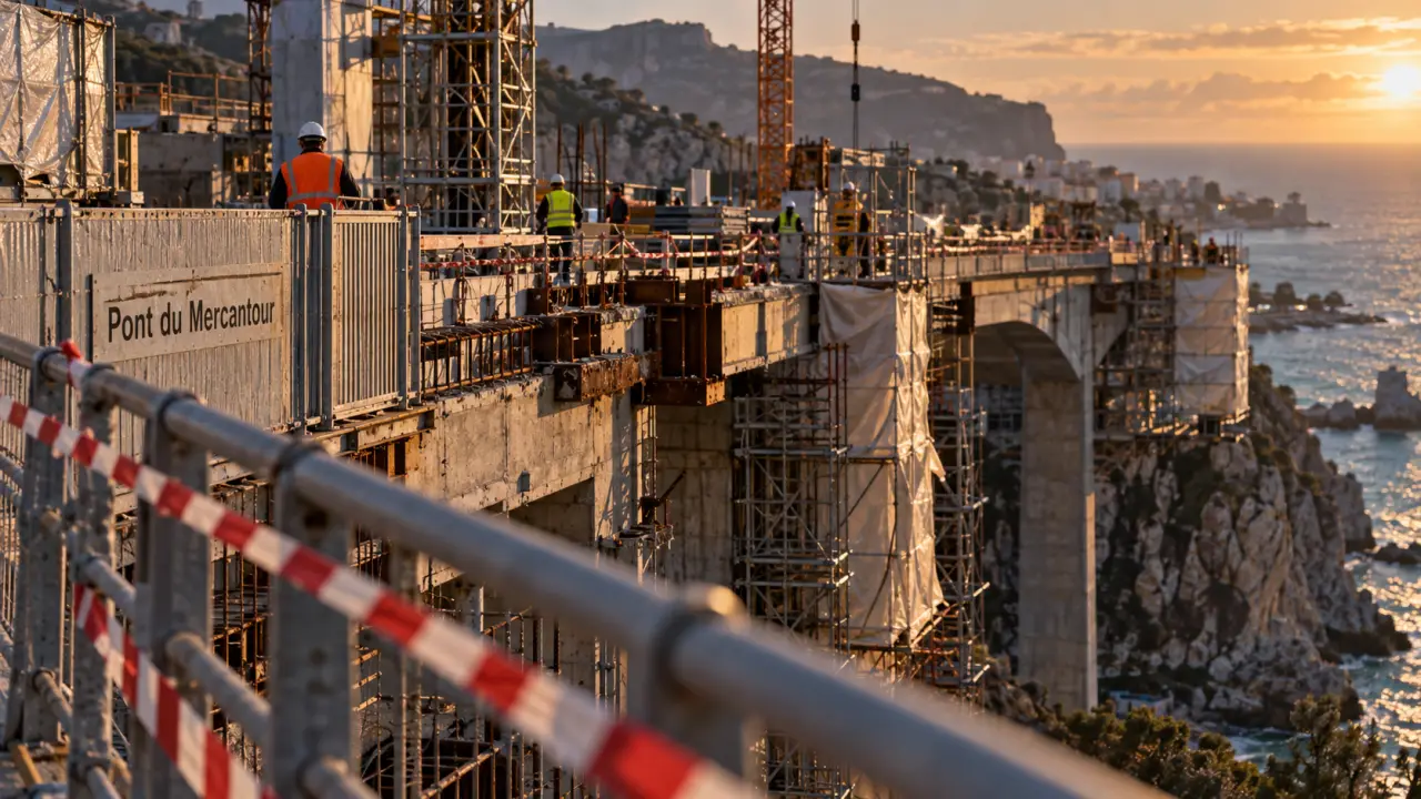 Nice : le pont du Mercantour reconstruit jusqu’en août 2027