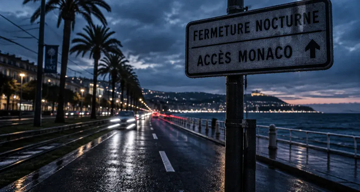 A8, Promenade des Anglais, Monaco : les restrictions de circulation dès lundi