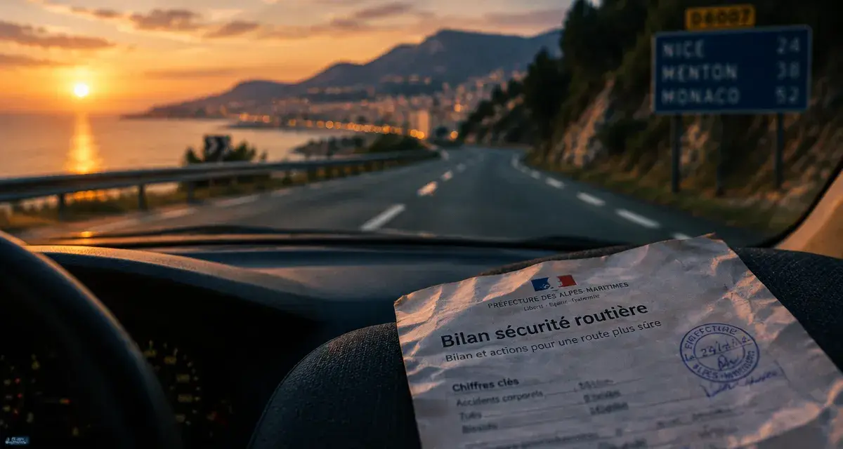 Sept morts sur les routes des Alpes-Maritimes en septembre