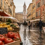 Vieux Nice visite : marché du Cours Saleya et façades baroques